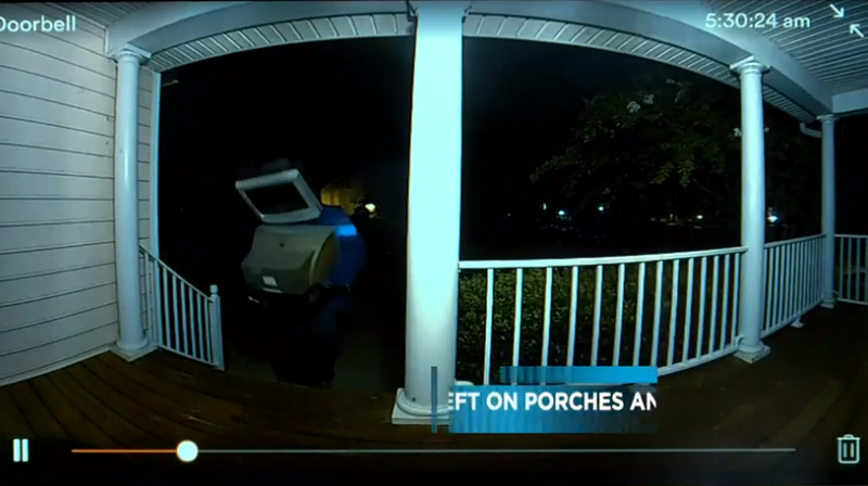 Illustration for article titled Nothing to See Here, Just Someone or Something With a TV for a Head Leaving TVs on Porches at Night